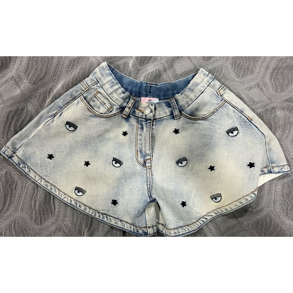 Chiara Ferragni Kids Denim Shorts Size 8.